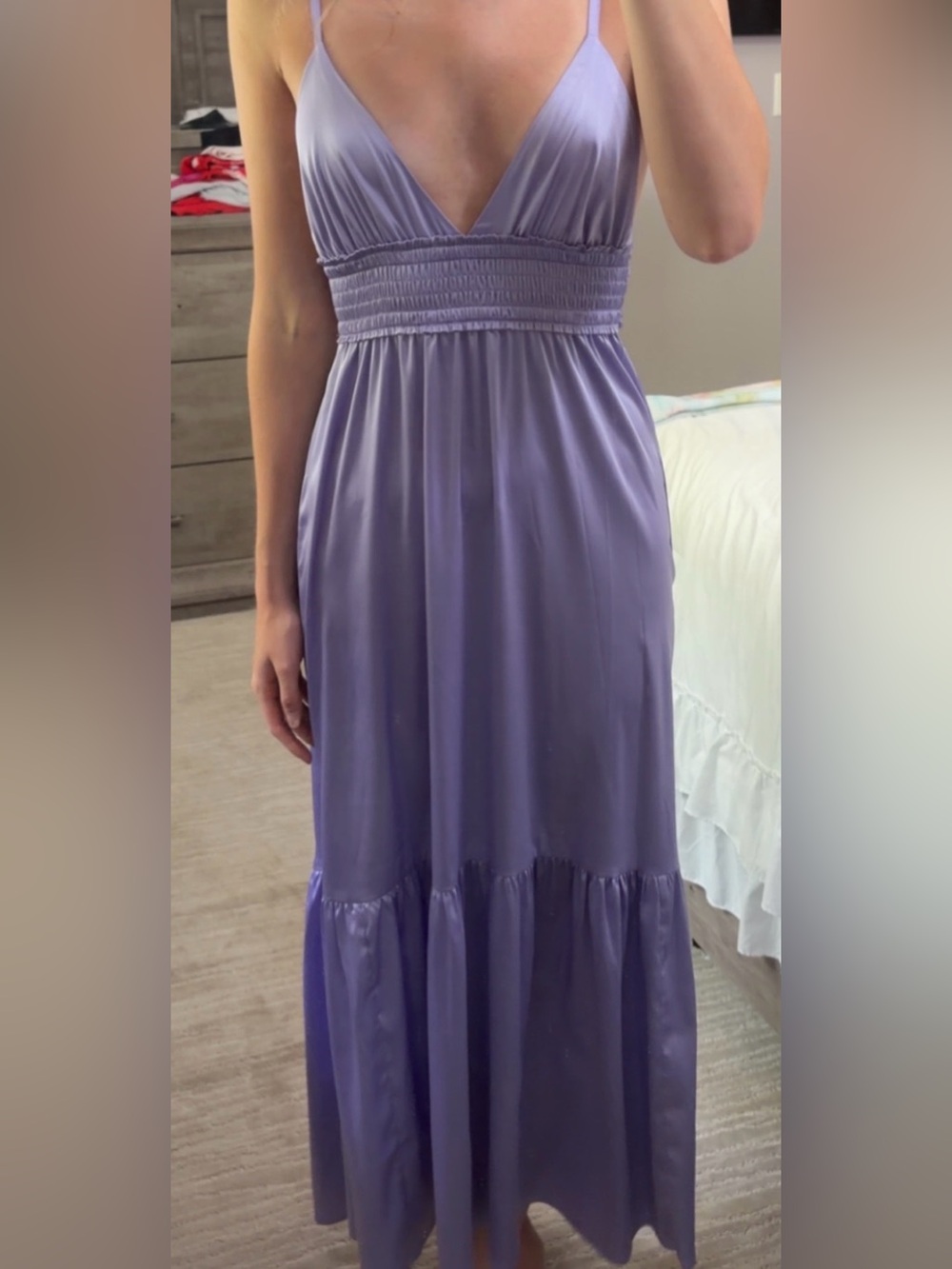 Silk Purple Maxi Dress